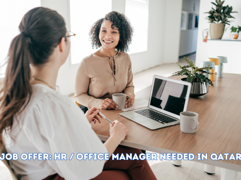 Job offer: HR / Office Manager Needed in Qatar