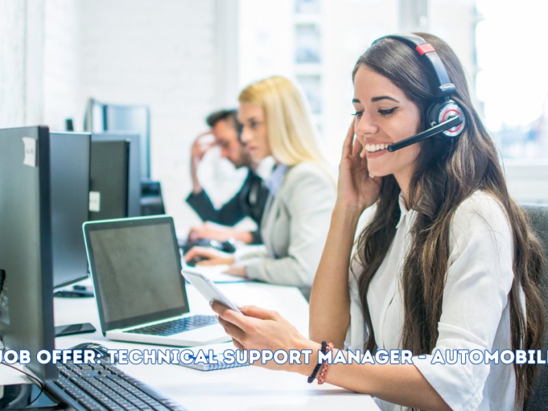Job Offer: Technical Support Manager – Automobile
